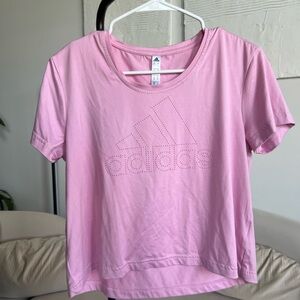 Adidas Light Pink Crew Neck Tee